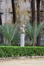 Statue in Villa Bonanno public garden in Palermo Royalty Free Stock Photo