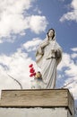 Statue of virgin Maria in Lenas, Latvia Royalty Free Stock Photo
