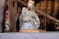 Statue of Virgin Mary with baby Jesus in the attic of the Zagreb cathedral