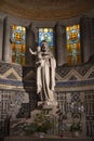 Statue of the Virgin Mary in a church