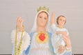 Statue Virgin Mary with Jesus Royalty Free Stock Photo