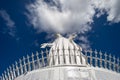 The statue of the virgin mary of lebanese against the blue sky