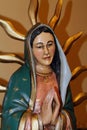 Statue of the Virgin Mary in a small Mexican cha