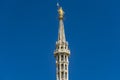 Statue of the Virgin Mary on top of Milan Cathedral Duomo di Milano in Italy Royalty Free Stock Photo