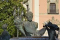 Statue in Virgin Square, Valencia, Spain Royalty Free Stock Photo