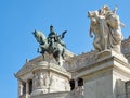 Statue Vittorio Emanuele II Altare Patria Rome Italy Royalty Free Stock Photo