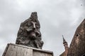 Statue of Vlad Tepes, aka Vlad Dracul or Dracula in the citadel of Sighisoara, where he was allegedly born in the 14th century Royalty Free Stock Photo