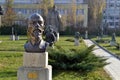 Sofia / Bulgaria - November 2017: Statue of Lenin in the museum of socialist art