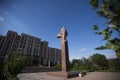 Statue of vladimir lenin outside the parliament, tiraspol, transnistria