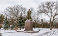 Lenin Statue at a park in Bender Transnistria Royalty Free Stock Photo