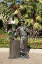 Statue of Walt Disney and Mickey Mouse Royalty Free Stock Photo