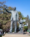 Statue of Walt Disney and Mickey Mouse Royalty Free Stock Photo