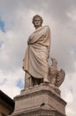 Monument to Dante Alighieri in Piazza Santa Croce, Florence, Italy Royalty Free Stock Photo