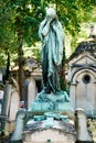 The Pere Lachaise cemetery in Paris