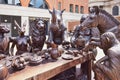 Statue of Wild Table of Love by Gillie & Marc in Paternoster square Royalty Free Stock Photo