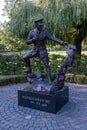 Statue of Wilfred Owen Cae Glas Park Oswestry Shropshire September 2020 Royalty Free Stock Photo