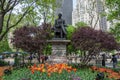 Statue of William H. Seward by artist Randolph Rogers, located in Madison Square Park in Manhattan, New York