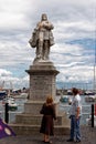 Statue of William of Orange, Brixham Devon England