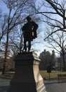 William Shakespeare statue in Central Park, New York City Royalty Free Stock Photo