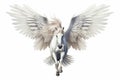 statue of the winged horse Pegasus on a white background