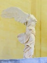 The statue of the winged Victory of Samothrace Royalty Free Stock Photo