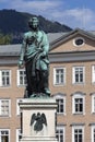 Statue of Wolfgang Amadeus Mozart - Salzburg - Austria Royalty Free Stock Photo