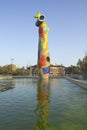 The statue Woman Bird, Joan Miro. Barcelona