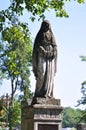 Statue of a woman, cemetery Royalty Free Stock Photo