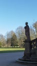 Statue, woman of stone, in the castle Favorite, Foerch the public park Royalty Free Stock Photo