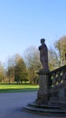 Statue, woman of stone, in the castle Favorite, Foerch the public park Royalty Free Stock Photo