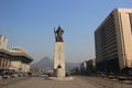 Statue of Yi Sun-Shin, Korean Naval Commander, famed for his vic