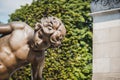 Statue of a young boy at the Bridge of Alexander III Pont Alexandre III in Paris, France Royalty Free Stock Photo