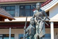 Statue of young Byakkutai warriors at Aizuwakamatsu Station