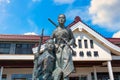 Statue of young Byakkutai warriors at Aizuwakamatsu Station