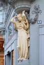 Statue of young lady, in Vienna, Austria Royalty Free Stock Photo