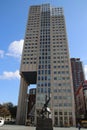 Statue of Zadkine in Rotterdam named without a heart which is about the bombing of downtown Rotterdam during world war 2 in 1940.