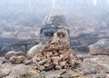 Statue of Zeus on the top of Nemrut mount, Turkey Royalty Free Stock Photo