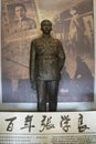 Statue of Zhang Xueliang ,onetime warlord who in two turbulent Royalty Free Stock Photo