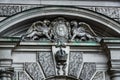 Statues adorning the facade