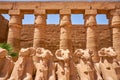 Avenue of Sphinxes in the Karnak temple in Luxor, Egypt