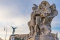 Statues Angel Ponte Bridge Vittorio Emanuele II Tiber River Rome Italy