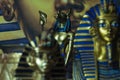 Statues of anubis in egypt Royalty Free Stock Photo