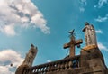 Statues of the Archangels Gabriel and Uriel in Mexico City Royalty Free Stock Photo