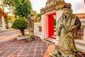 Statues around the reclining Buddha at the Wat Pho Temple Complex in Bangkok Royalty Free Stock Photo