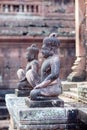 Statues in Banteay Srey Temple, Cambodia Royalty Free Stock Photo
