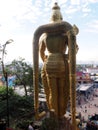 The Statues in the Batu Caves and Cave Temples in Gombak, Selangor in Kuala Lumpur, Malaysia Royalty Free Stock Photo