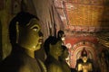 The statues of Buddha around Dambulla Cave Temple Royalty Free Stock Photo