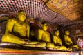 Statues of Buddha, Dambulla Cave Temple, Sri Lanka.