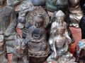 Statues of Buddha at open air market, Luang Prabang, Laos Royalty Free Stock Photo