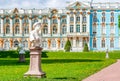 Statues in Catherine park in Tsarskoe Selo Pushkin, Saint Petersburg, Russia Royalty Free Stock Photo